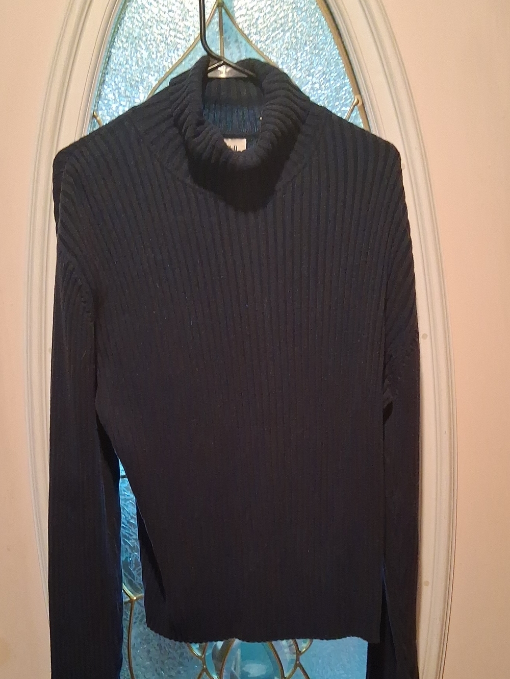 GAP Women's Dark Navy Ribbed Turtleneck Sweater